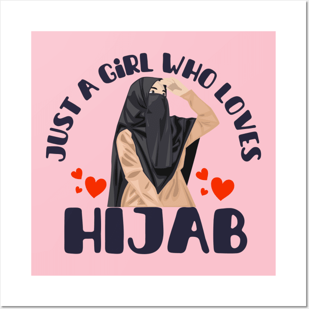 just a girl who loves hijab Wall Art by Metavershort